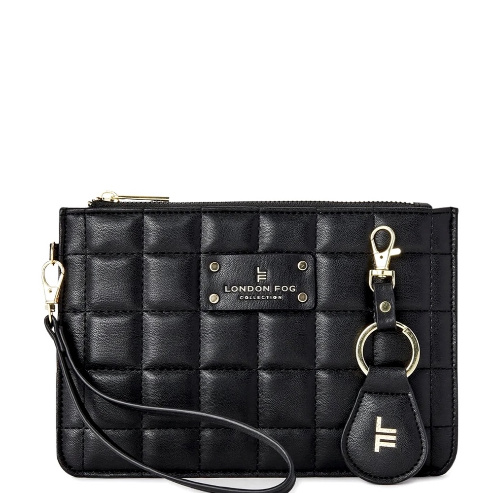 London Fog Women's Quilted Wallet and Key Fob Gift Set, 2-Piece NEW IN PLASTIC